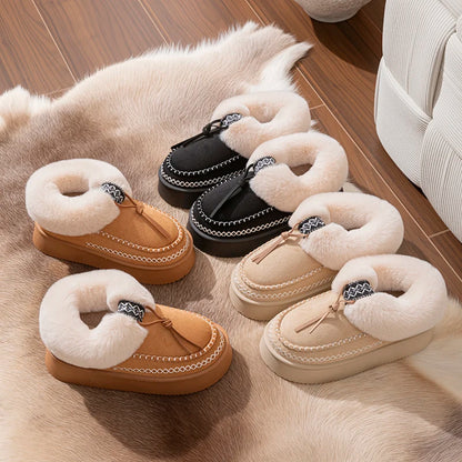 Sienna Plush Cuffed Slip Ons