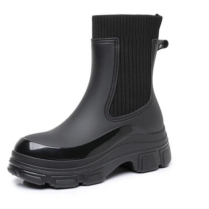 Chunky Platform Chelsea Rain Boots