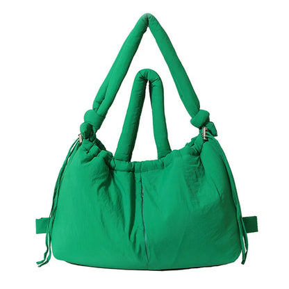 Cloud Puffer Drawstring Crossbody Tote