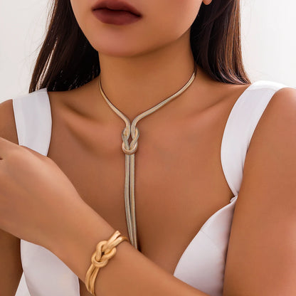 Sienna Knotted Snake Chain Necklace