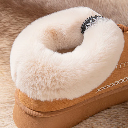 Sienna Plush Cuffed Slip Ons