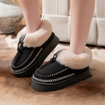 Sienna Plush Cuffed Slip Ons