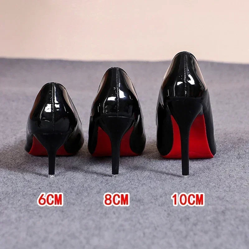Scarlet Stiletto Court Shoes
