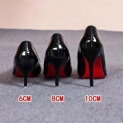 Scarlet Stiletto Court Shoes