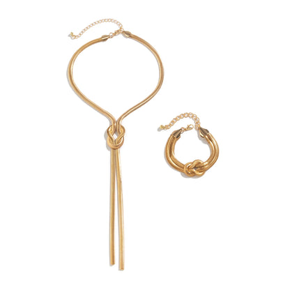 Sienna Knotted Snake Chain Necklace