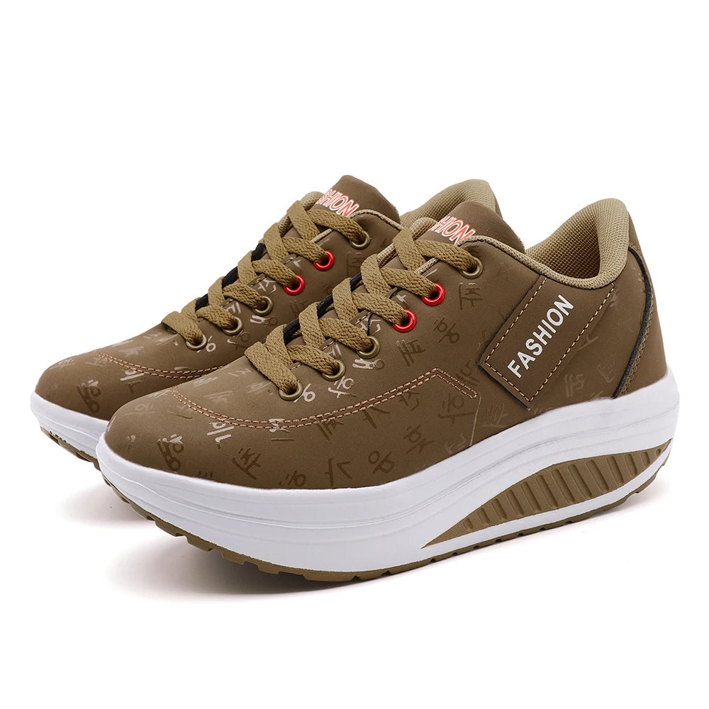Aria Elevate Wedge Trainers