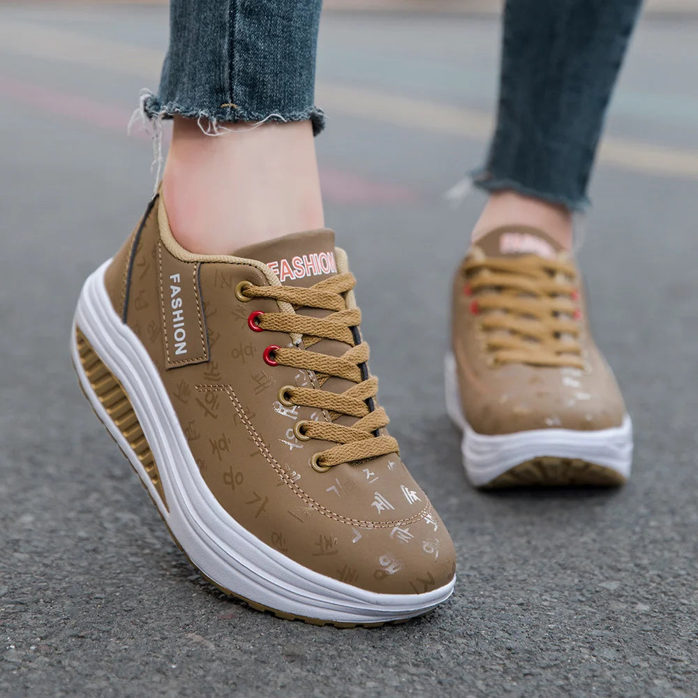Aria Elevate Wedge Trainers