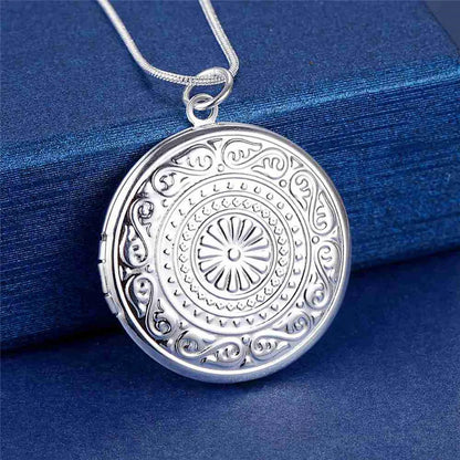 Sterling Silver Heart Keepsake Locket Necklace